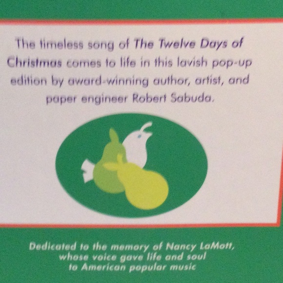 Vintage 1996 “The Twelve Days of Christmas” by Robert Sabuda pop up book - Picture 4 of 5